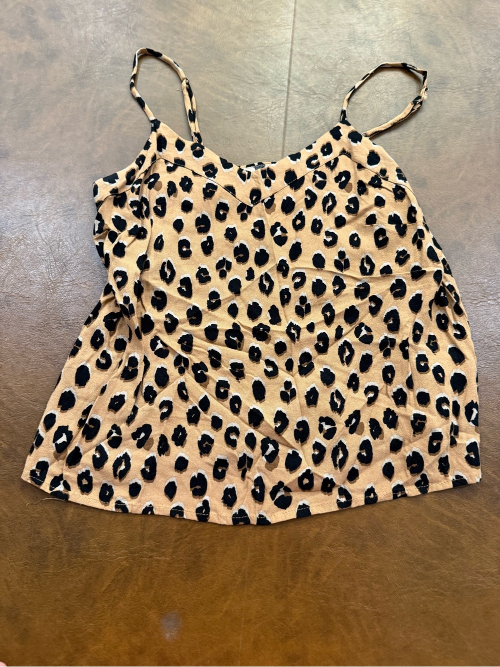 Women’s Leopard Print Cami Tank, Pink and Blue Layering Tanks S/XS - Picture 12 of 16